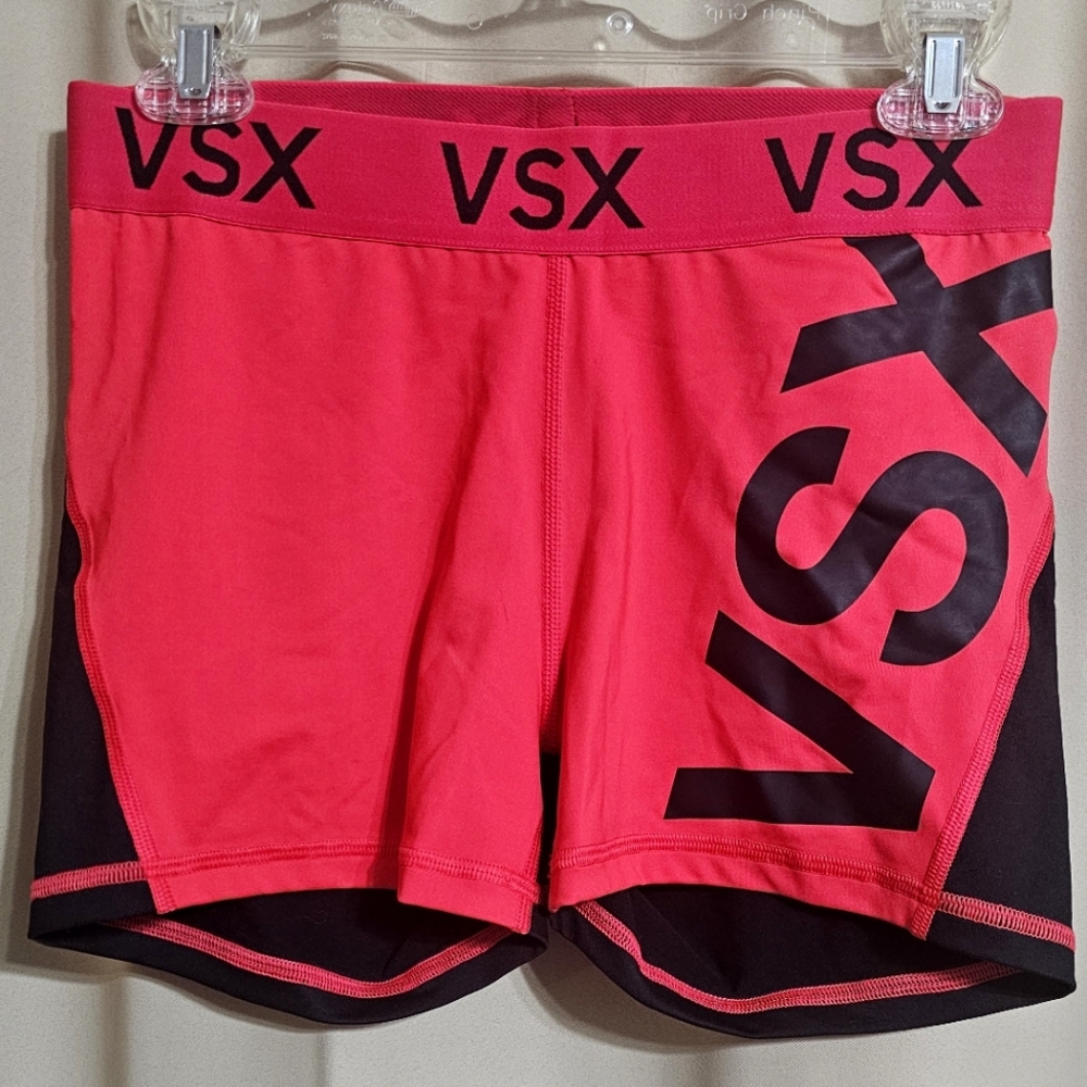 VSX Victoria's Secret Sport Women's Athletic Shorts in Red and Black